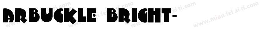 arbuckle bright字体转换